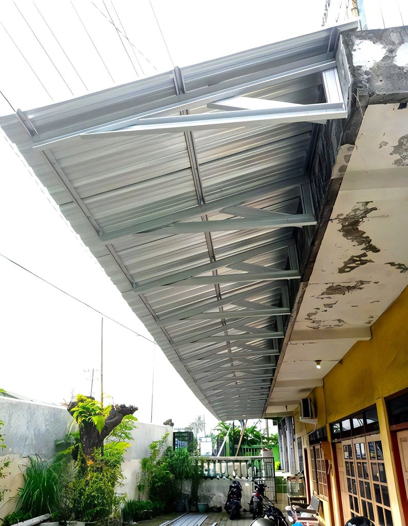 Jasa Pasang Kanopi Baja Ringan Bahan Alderon